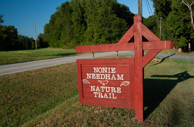 Nonie Needham Nature Trail Sign